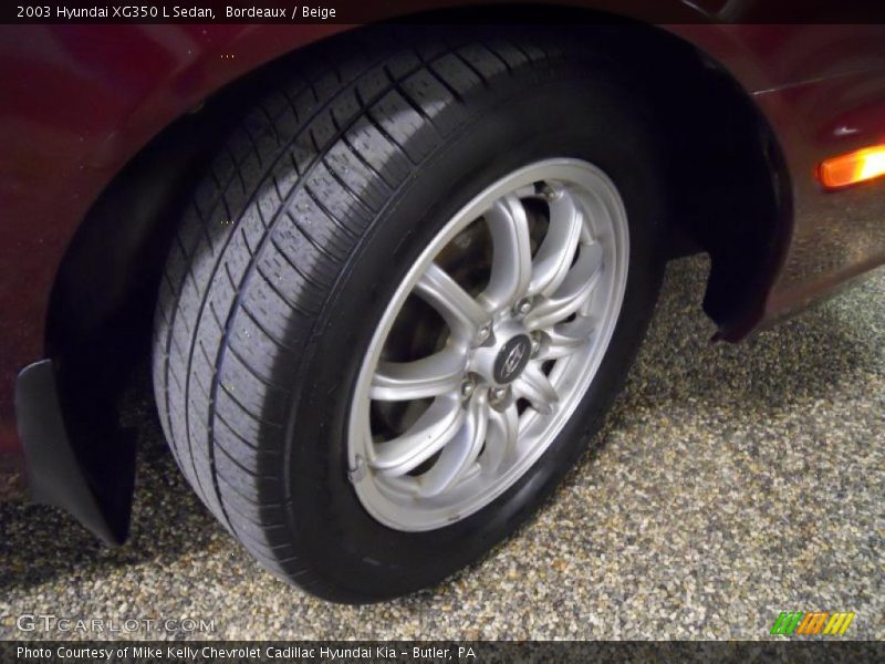 Bordeaux / Beige 2003 Hyundai XG350 L Sedan