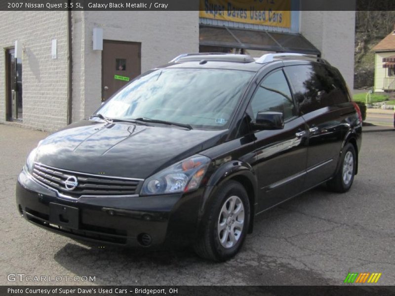 Galaxy Black Metallic / Gray 2007 Nissan Quest 3.5 SL