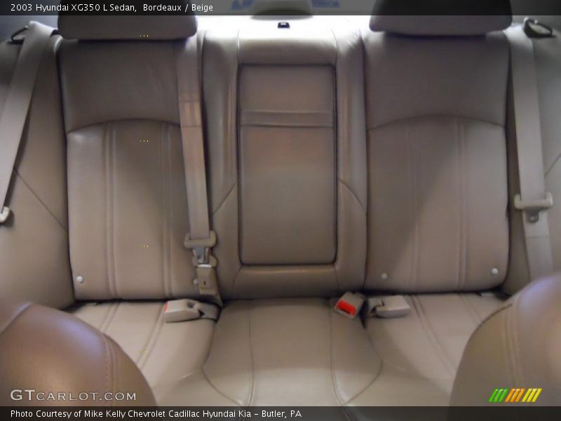 Bordeaux / Beige 2003 Hyundai XG350 L Sedan