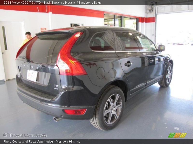 Black Sapphire Metallic / Sandstone Beige 2011 Volvo XC60 T6 AWD