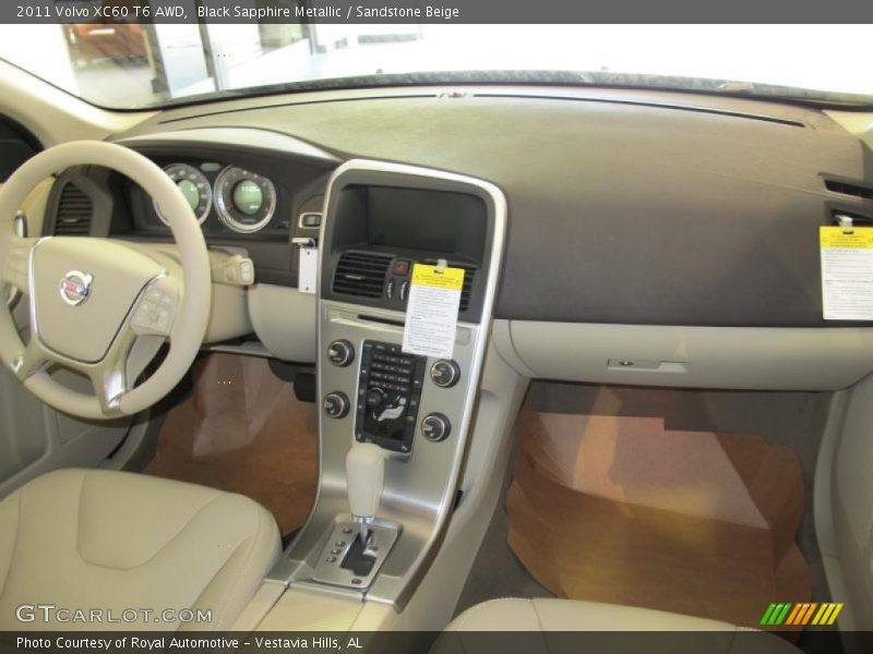 Black Sapphire Metallic / Sandstone Beige 2011 Volvo XC60 T6 AWD