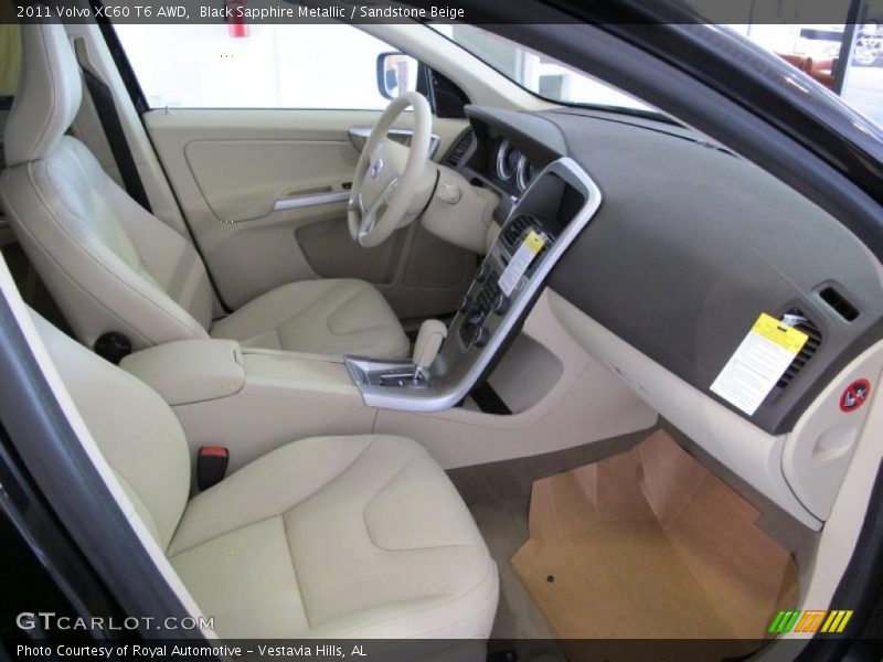 Black Sapphire Metallic / Sandstone Beige 2011 Volvo XC60 T6 AWD