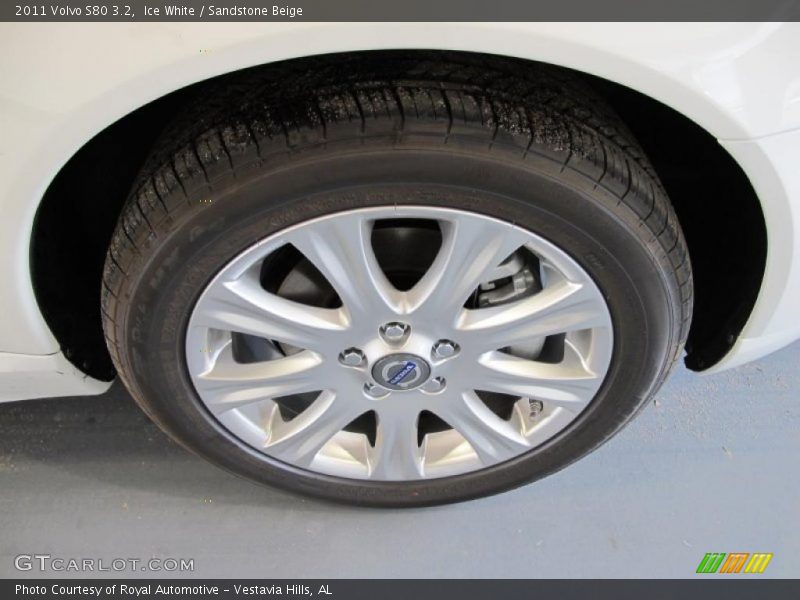 Ice White / Sandstone Beige 2011 Volvo S80 3.2