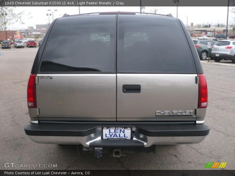 Light Pewter Metallic / Gray 1999 Chevrolet Suburban K1500 LS 4x4