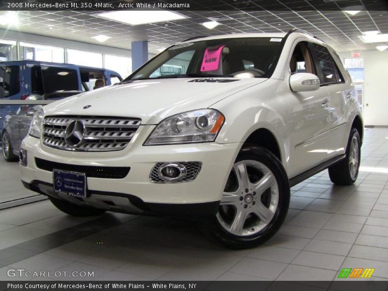 Arctic White / Macadamia 2008 Mercedes-Benz ML 350 4Matic