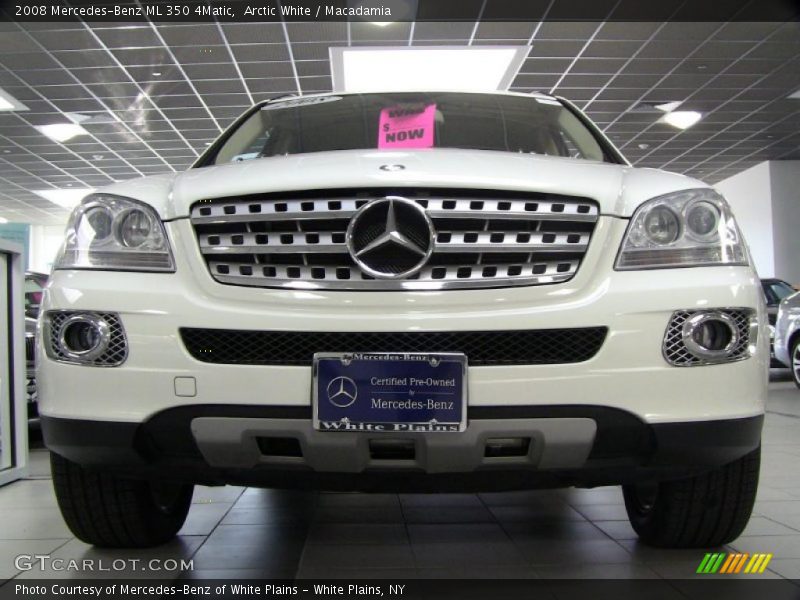 Arctic White / Macadamia 2008 Mercedes-Benz ML 350 4Matic