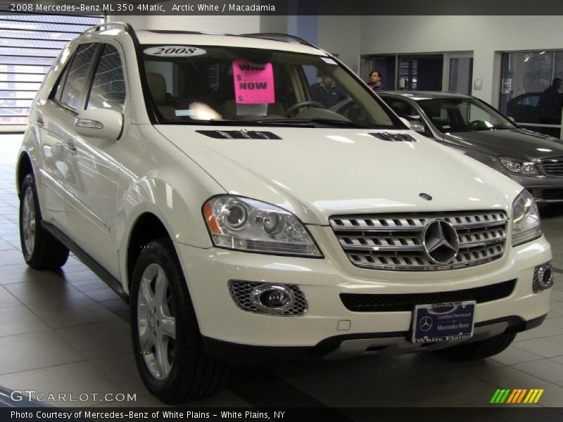 Arctic White / Macadamia 2008 Mercedes-Benz ML 350 4Matic