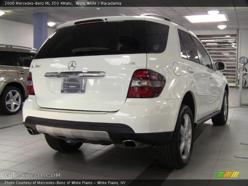 Arctic White / Macadamia 2008 Mercedes-Benz ML 350 4Matic