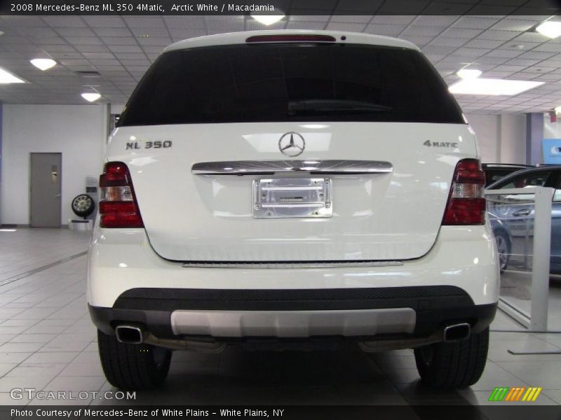 Arctic White / Macadamia 2008 Mercedes-Benz ML 350 4Matic