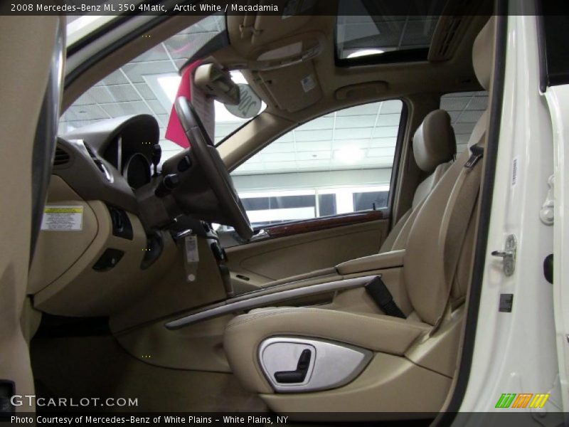 Arctic White / Macadamia 2008 Mercedes-Benz ML 350 4Matic