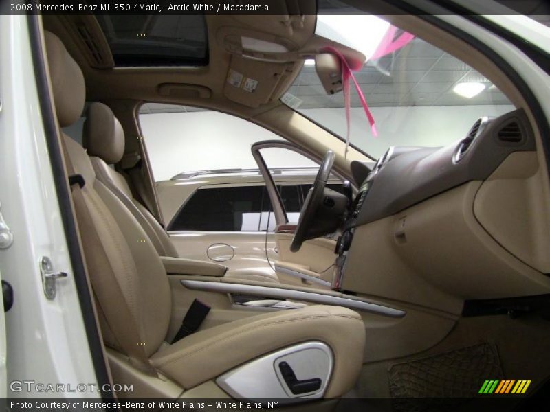 Arctic White / Macadamia 2008 Mercedes-Benz ML 350 4Matic