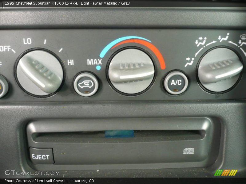 Controls of 1999 Suburban K1500 LS 4x4