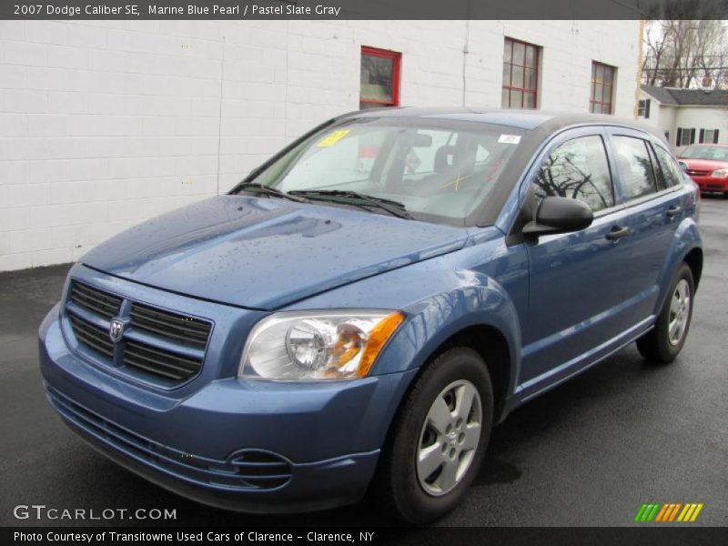 Marine Blue Pearl / Pastel Slate Gray 2007 Dodge Caliber SE