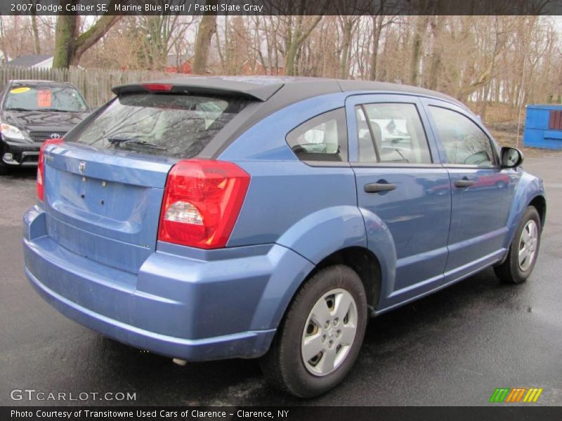 Marine Blue Pearl / Pastel Slate Gray 2007 Dodge Caliber SE