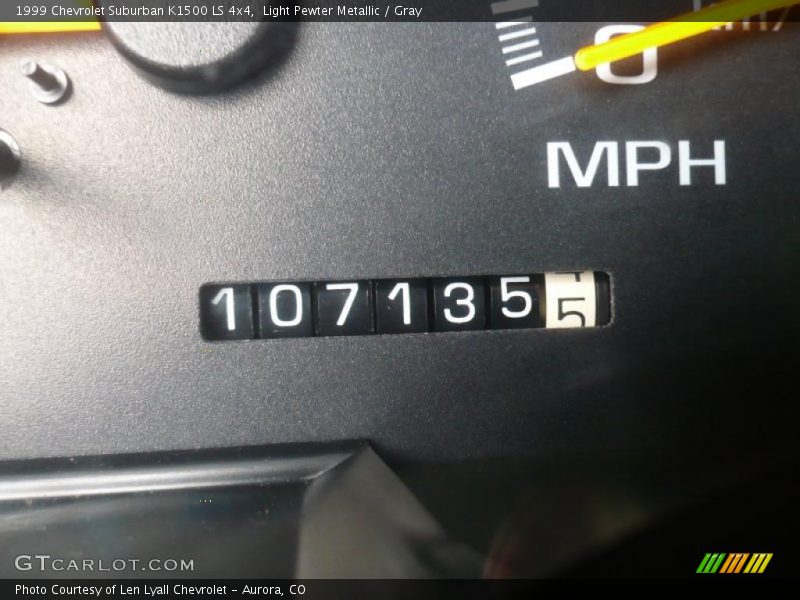 Light Pewter Metallic / Gray 1999 Chevrolet Suburban K1500 LS 4x4