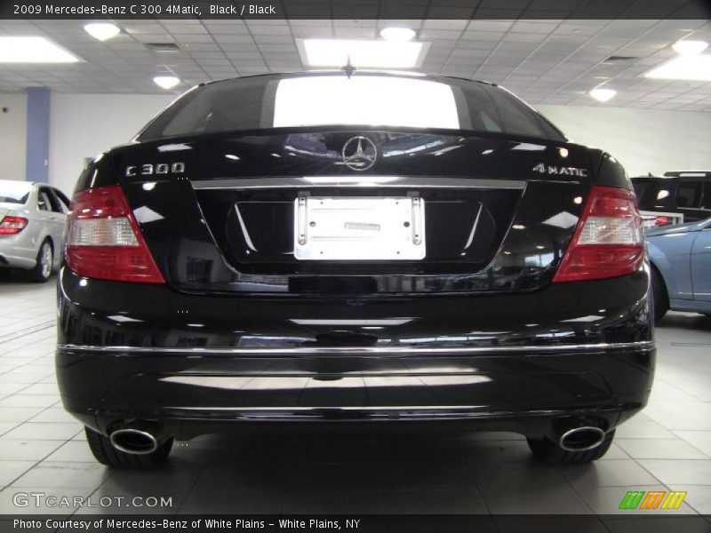 Black / Black 2009 Mercedes-Benz C 300 4Matic