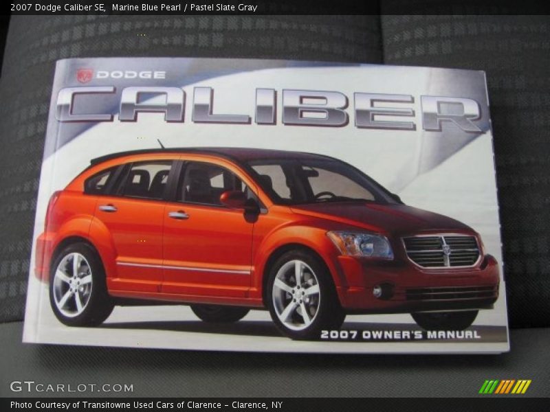 Marine Blue Pearl / Pastel Slate Gray 2007 Dodge Caliber SE