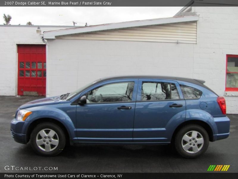 Marine Blue Pearl / Pastel Slate Gray 2007 Dodge Caliber SE