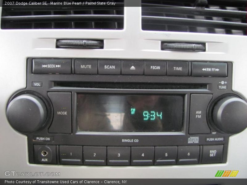 Marine Blue Pearl / Pastel Slate Gray 2007 Dodge Caliber SE