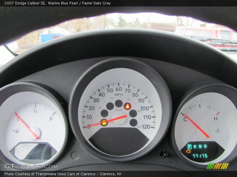 Marine Blue Pearl / Pastel Slate Gray 2007 Dodge Caliber SE