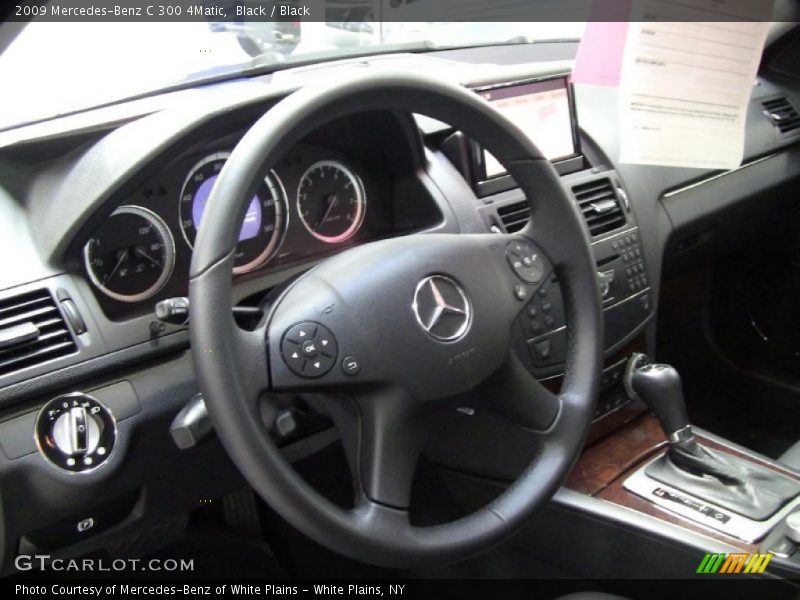 Black / Black 2009 Mercedes-Benz C 300 4Matic