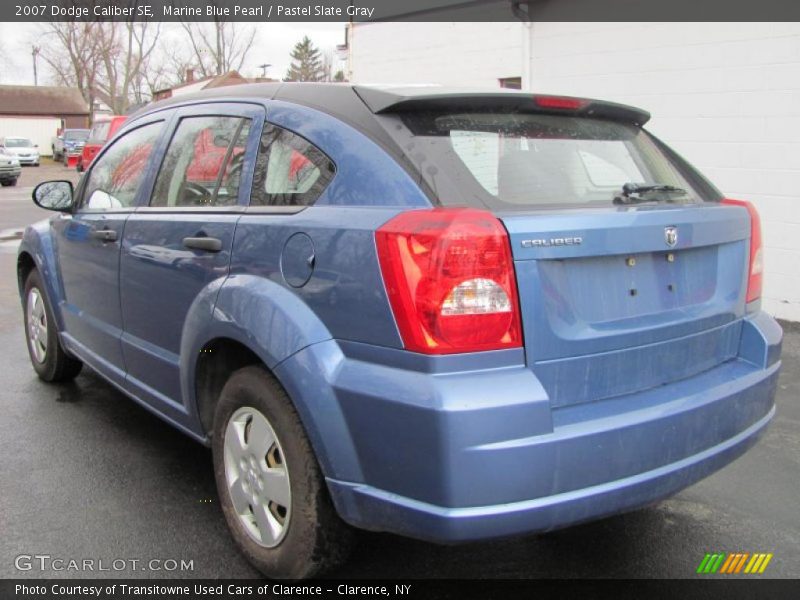 Marine Blue Pearl / Pastel Slate Gray 2007 Dodge Caliber SE