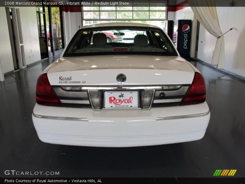 Vibrant White / Medium Light Stone 2008 Mercury Grand Marquis GS