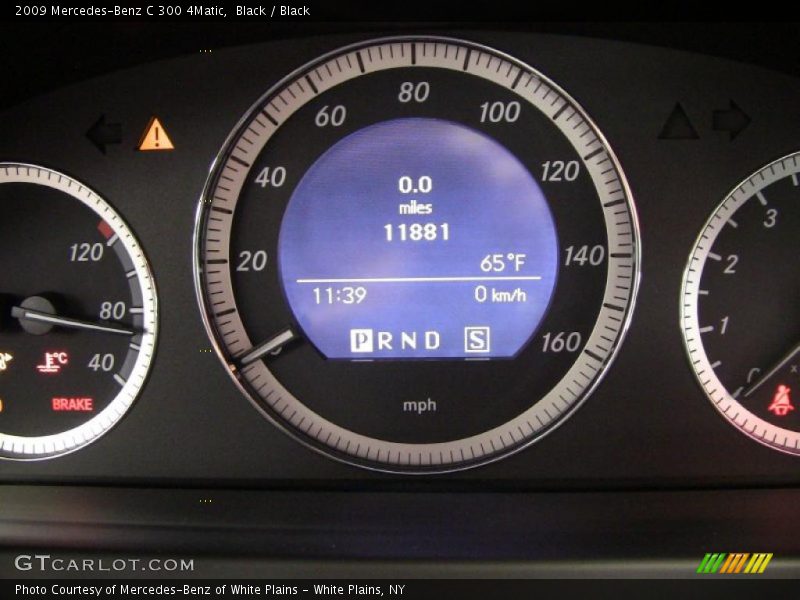 Black / Black 2009 Mercedes-Benz C 300 4Matic