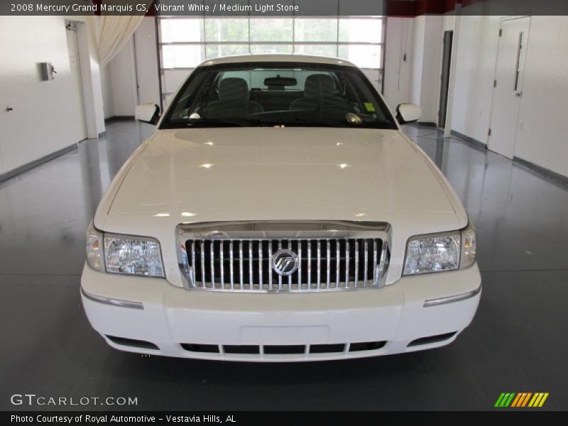 Vibrant White / Medium Light Stone 2008 Mercury Grand Marquis GS