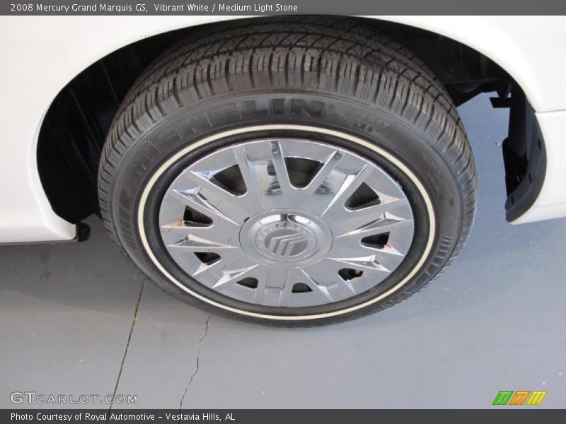 Vibrant White / Medium Light Stone 2008 Mercury Grand Marquis GS