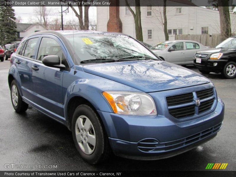 Marine Blue Pearl / Pastel Slate Gray 2007 Dodge Caliber SE