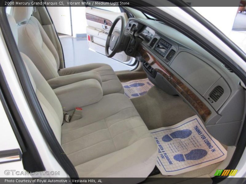 Vibrant White / Medium Light Stone 2008 Mercury Grand Marquis GS