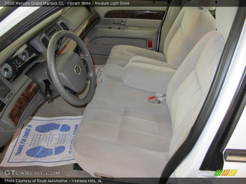 Vibrant White / Medium Light Stone 2008 Mercury Grand Marquis GS