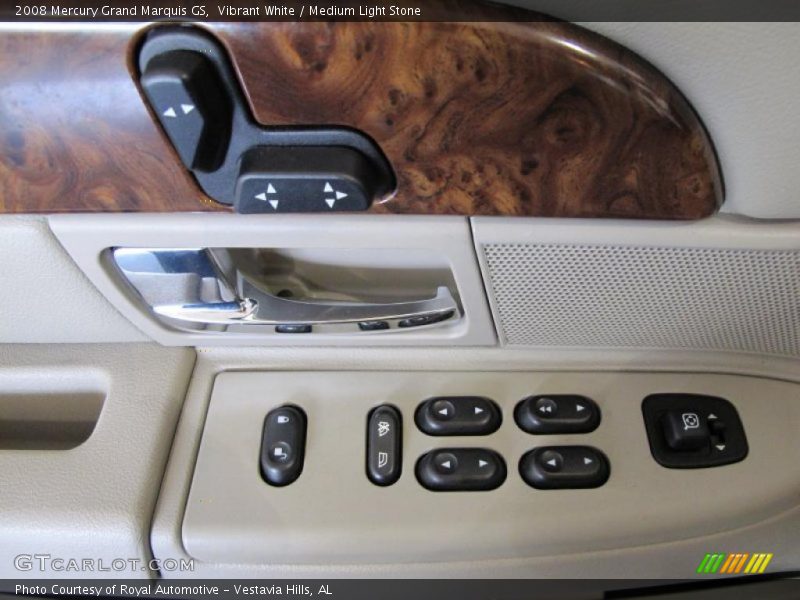Vibrant White / Medium Light Stone 2008 Mercury Grand Marquis GS