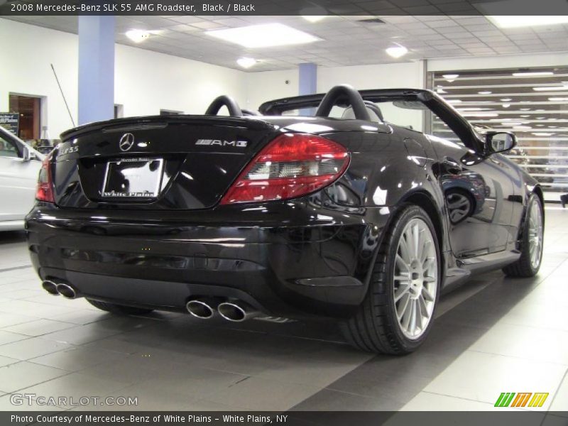 Black / Black 2008 Mercedes-Benz SLK 55 AMG Roadster