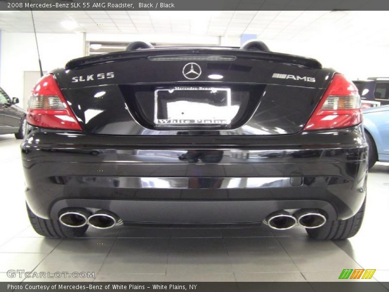 Black / Black 2008 Mercedes-Benz SLK 55 AMG Roadster