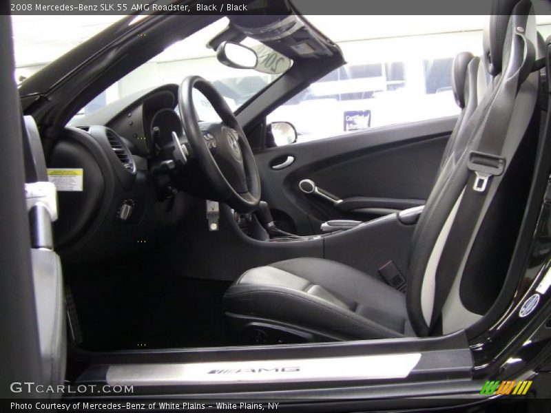 Black / Black 2008 Mercedes-Benz SLK 55 AMG Roadster