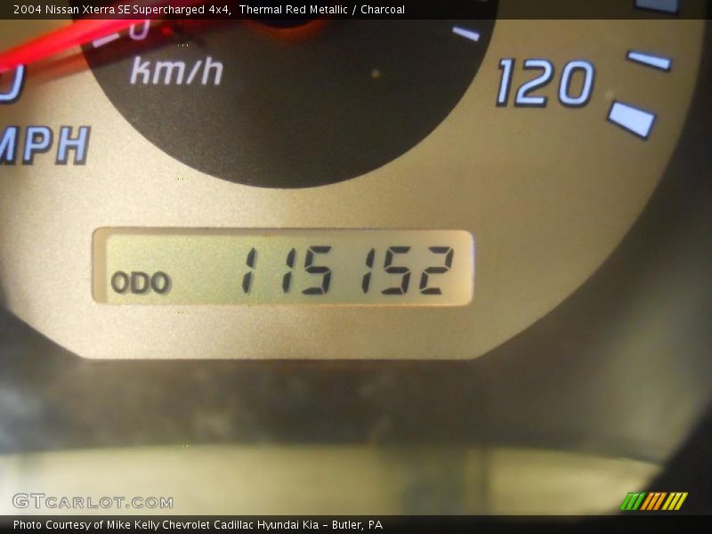 Thermal Red Metallic / Charcoal 2004 Nissan Xterra SE Supercharged 4x4