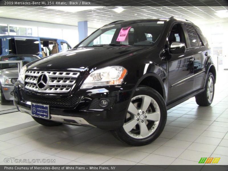 Black / Black 2009 Mercedes-Benz ML 350 4Matic