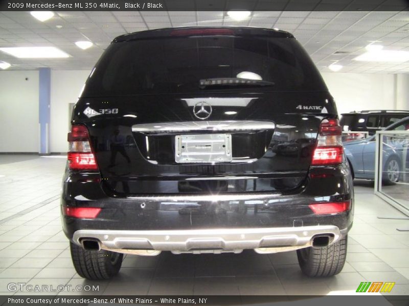 Black / Black 2009 Mercedes-Benz ML 350 4Matic