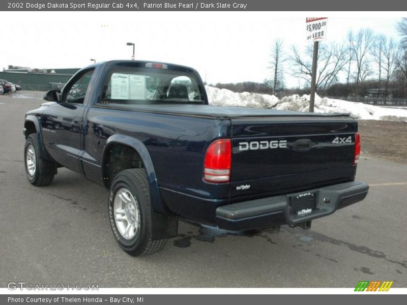  2002 Dakota Sport Regular Cab 4x4 Patriot Blue Pearl