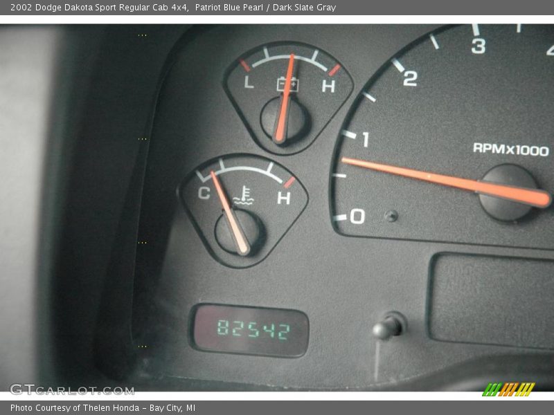 Patriot Blue Pearl / Dark Slate Gray 2002 Dodge Dakota Sport Regular Cab 4x4