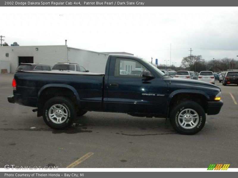 Patriot Blue Pearl / Dark Slate Gray 2002 Dodge Dakota Sport Regular Cab 4x4