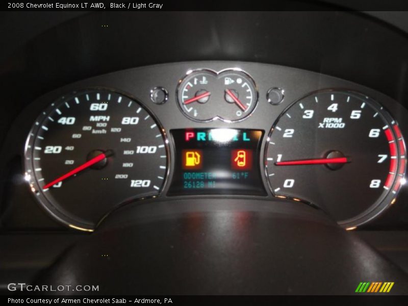 Black / Light Gray 2008 Chevrolet Equinox LT AWD