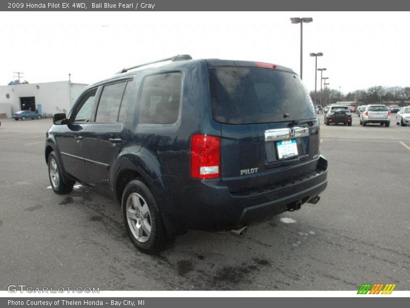 Bali Blue Pearl / Gray 2009 Honda Pilot EX 4WD