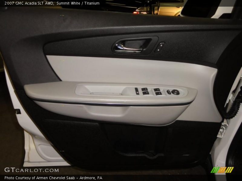 Summit White / Titanium 2007 GMC Acadia SLT AWD