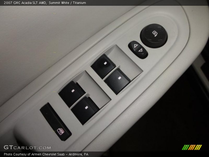 Summit White / Titanium 2007 GMC Acadia SLT AWD