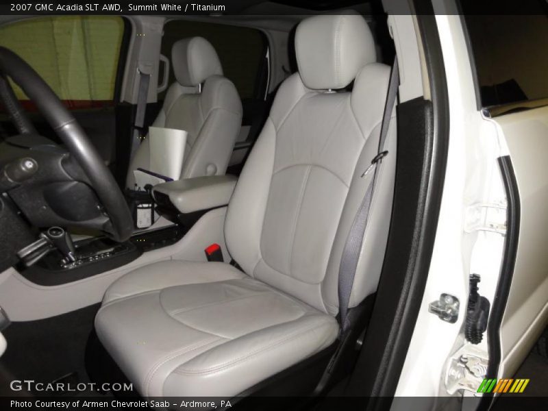 Summit White / Titanium 2007 GMC Acadia SLT AWD