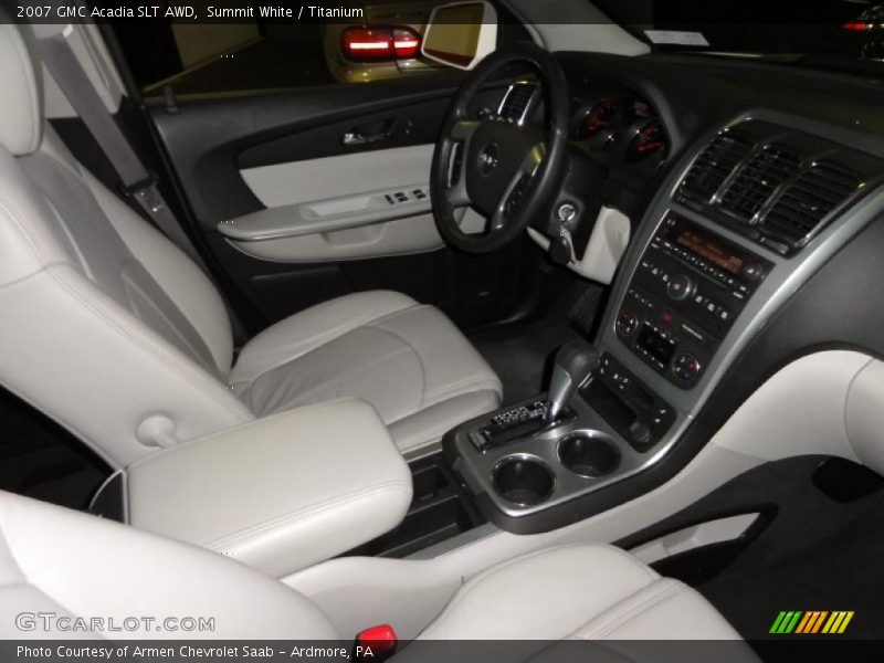 Summit White / Titanium 2007 GMC Acadia SLT AWD
