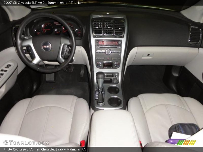 Summit White / Titanium 2007 GMC Acadia SLT AWD